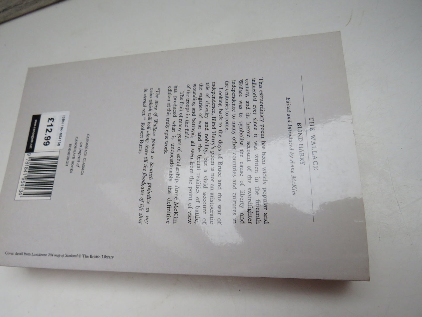 The Wallace By Blind Harry Edited and Introduced By Anne McKim 2003