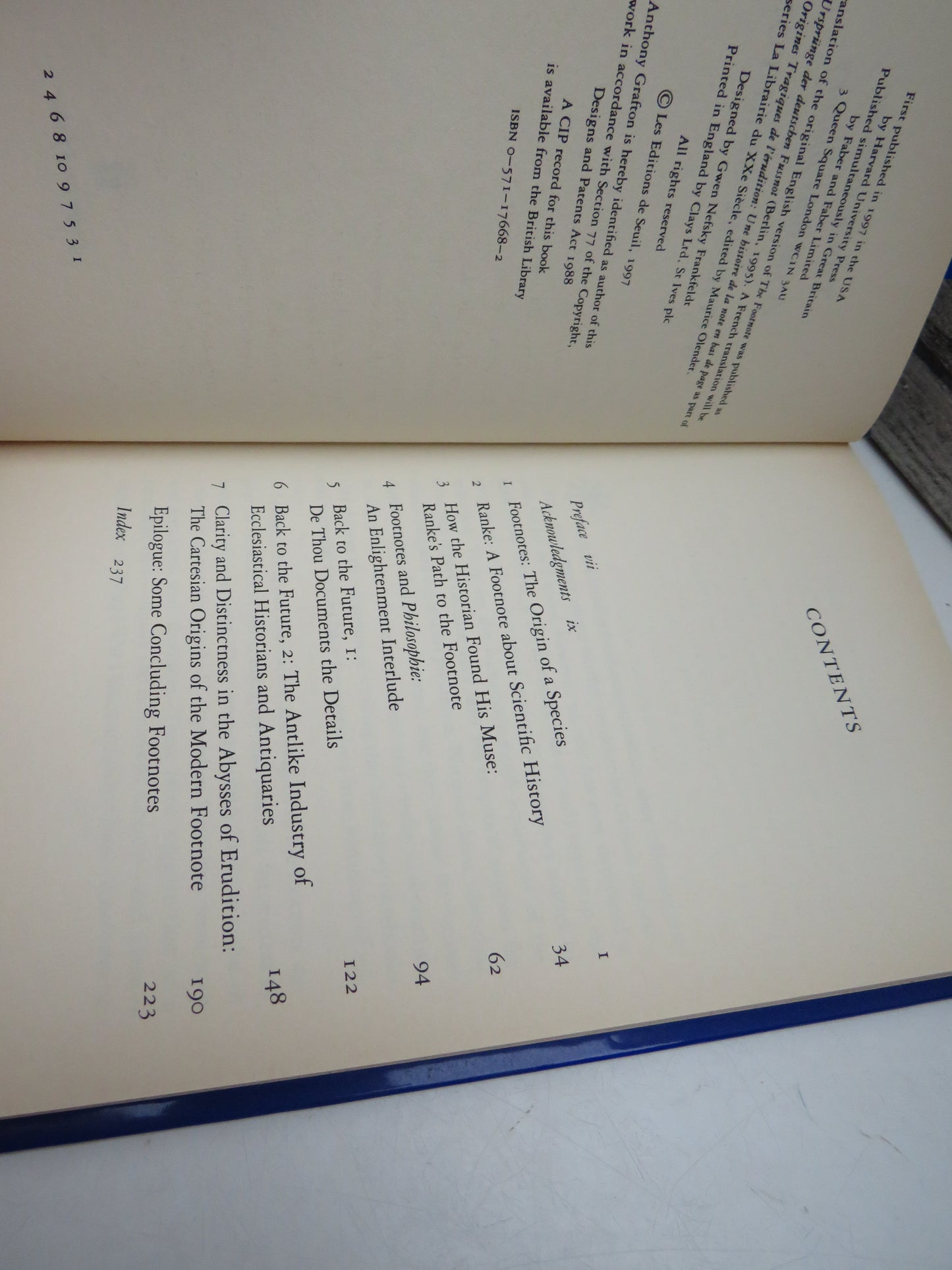 The Footnote A Curious History By Anthony Grafton 1997