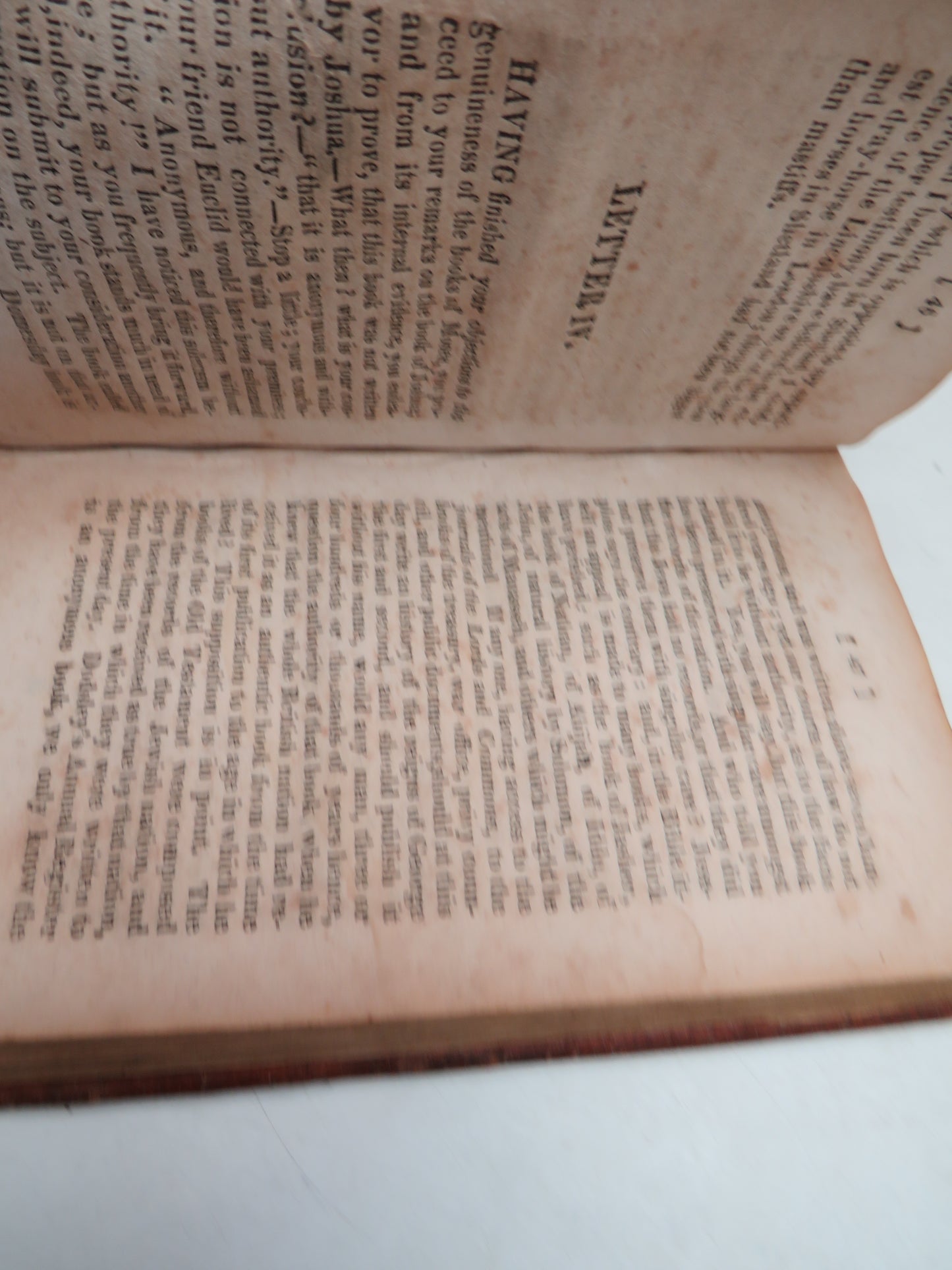 An Apology For The Bible In A Series of Letters Addressed To Thomas Paine By R. Watson 1819