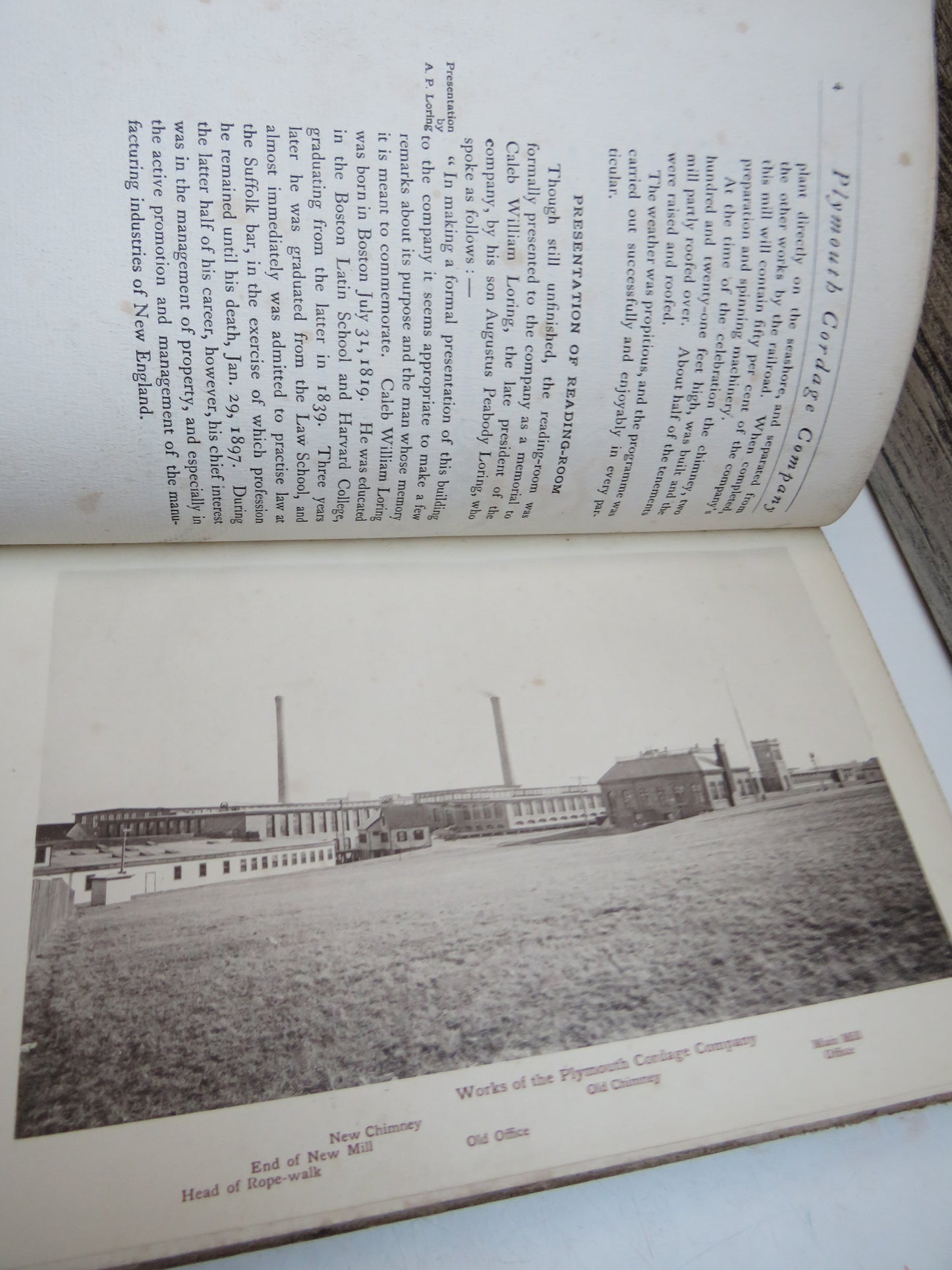 The Plymouth Cordage Company Proceedings At Its Seventy-Fifth Anniversary 1824-1899