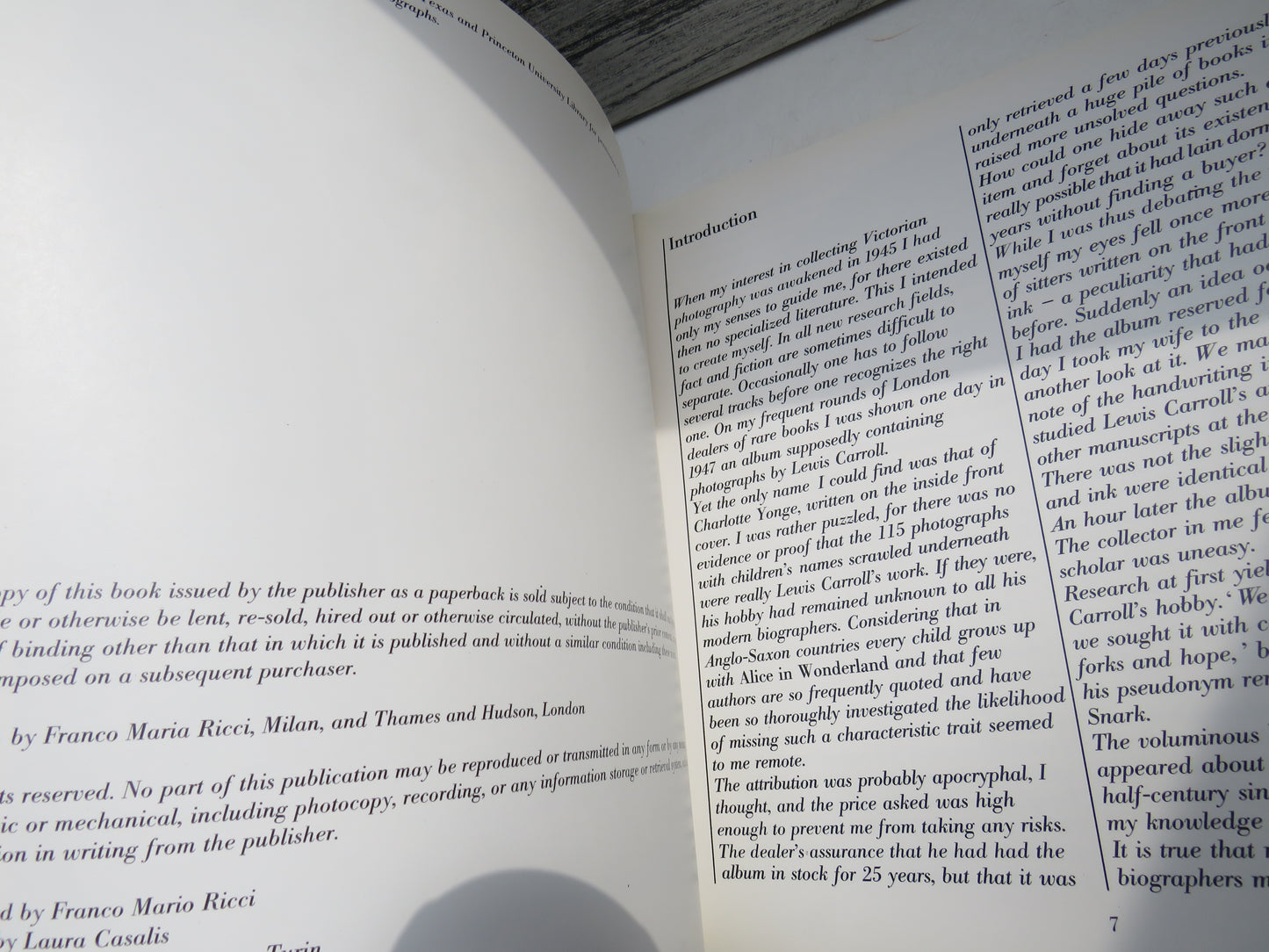Lewis Carroll, Victorian Photographer, Introduction by Helmut Gernsheim, 1980