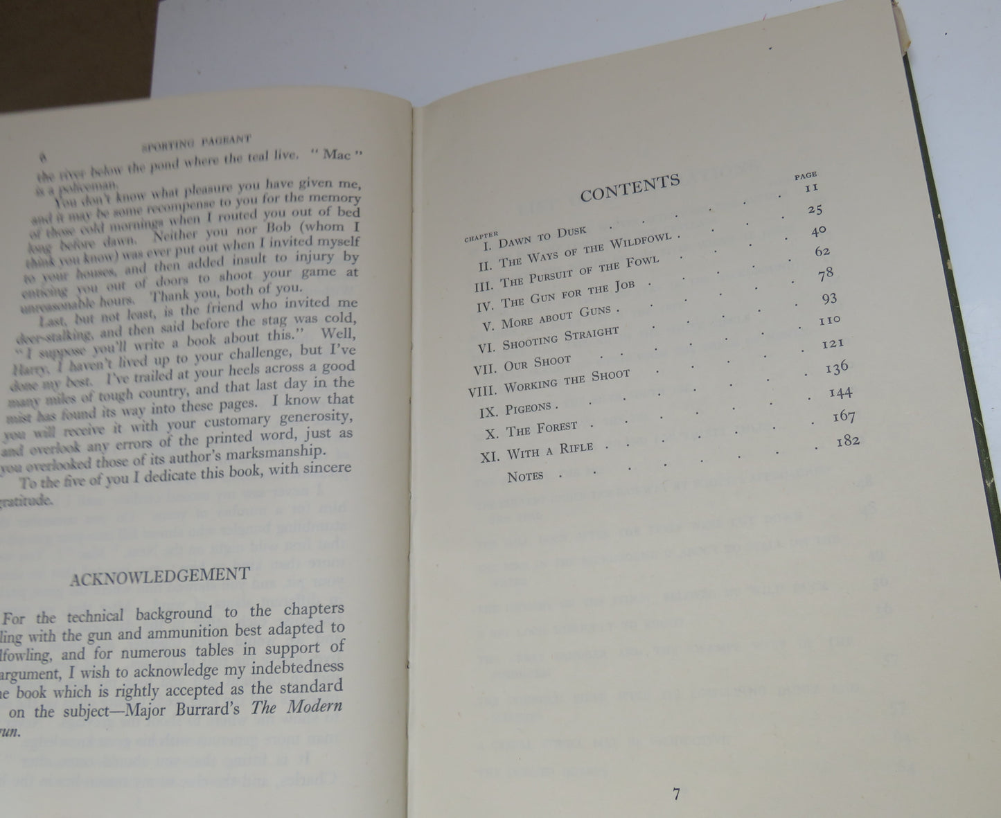 Sporting Pageant A Gun, A Rifle, and an Aeroplane By Terence Horsley 1947 1st Edition