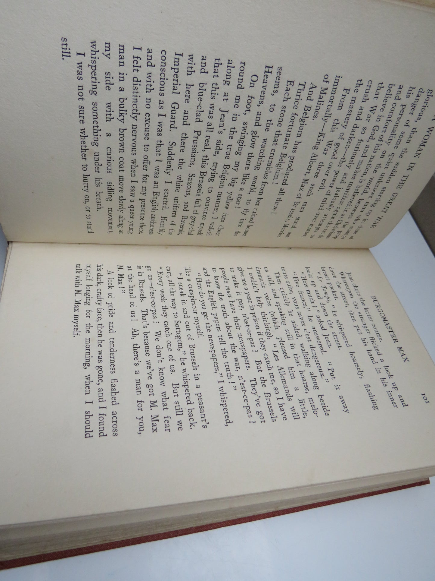 A Woman's Experiences In The Great War By Louise Mack 1915 1st Edition