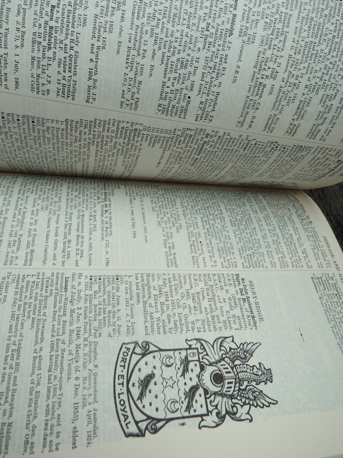 Burke's Genealogical and Heraldic History of the Peerage Baronetage and Knightage 1963