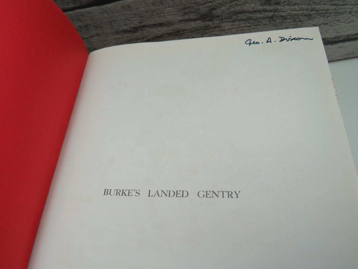 Burke's Genealogical and Heraldic History of The Landed Gentry 1952