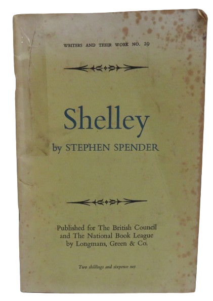 Shelley By Stephen Spender 1960