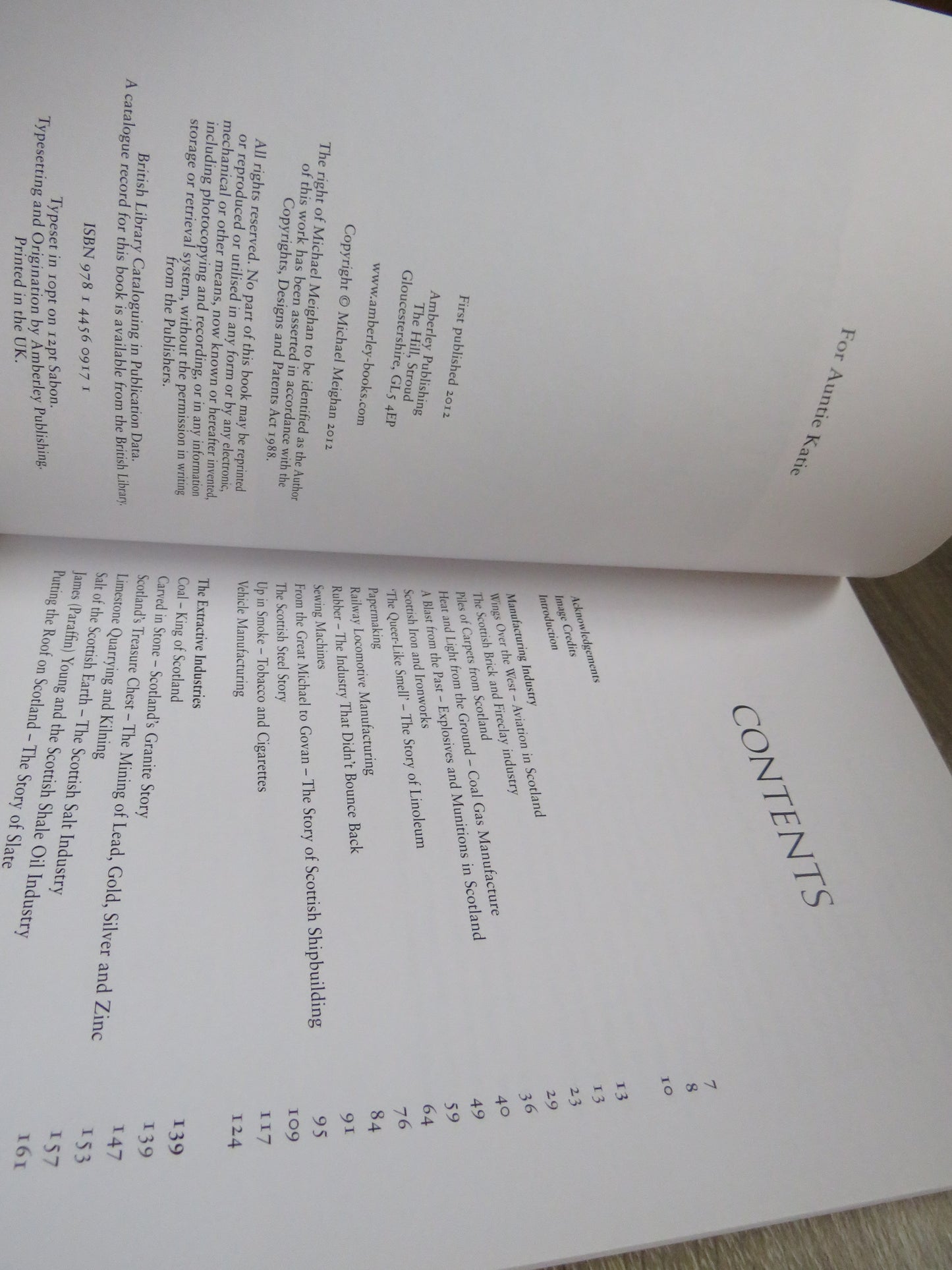 Scotland's Lost Industries By Michael Meighan 2012