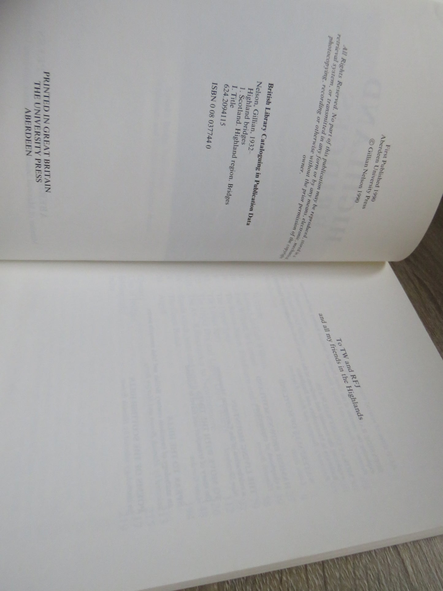 Highland Bridges By Gillian Nelson 1990