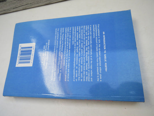 An Introduction To Gaelic Poetry By Derick Thomson 1990