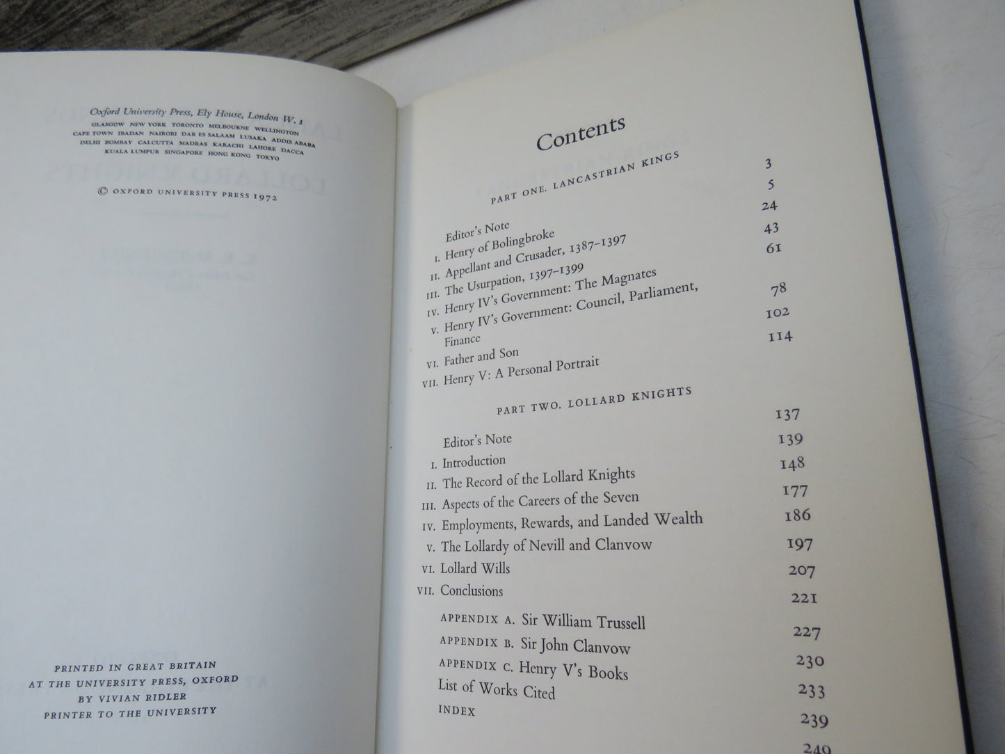 Lancastrian Kings and Lllard Knights By K.B. McFarlane 1972