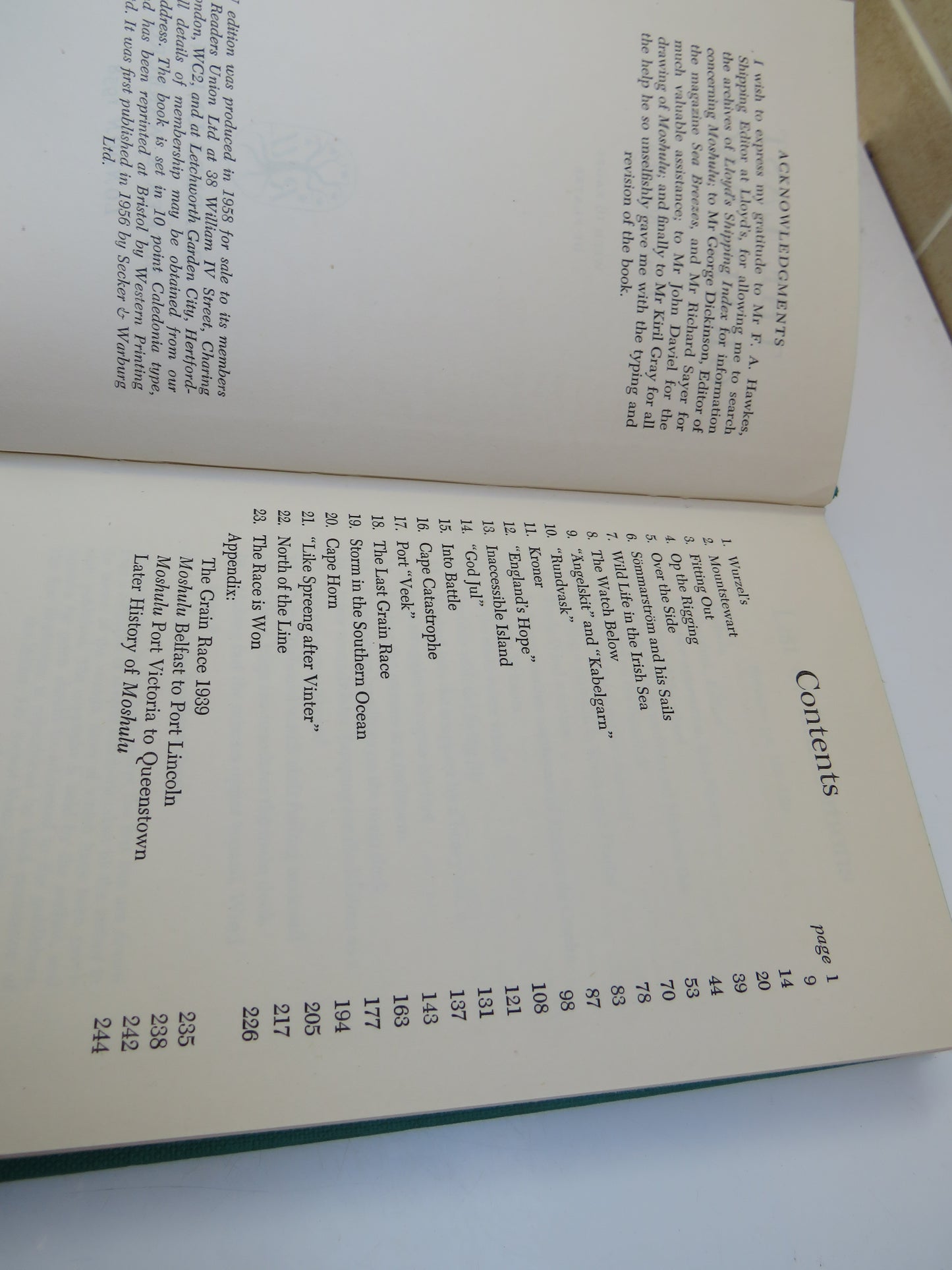 The Last Grain Race By Eric Newby 1958 Vintage Book