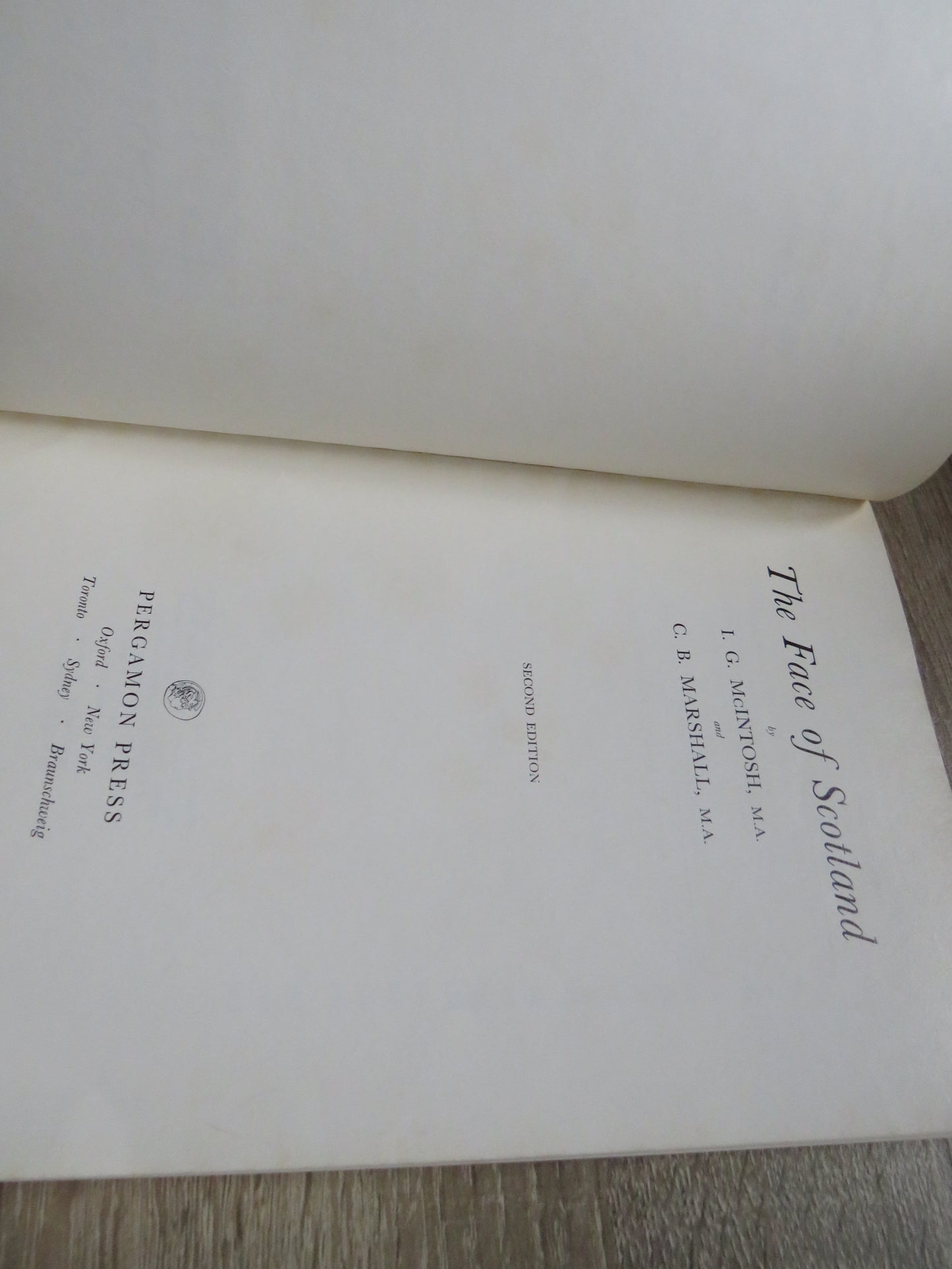 The Face of Scotland By I. G. McIntosh and C.B Marshall 1970