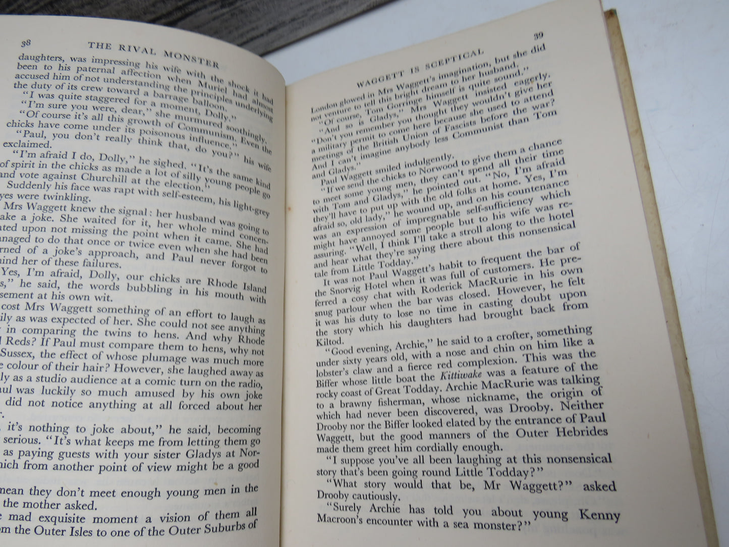 The Rival Monster By Compton Mackenzie 1952 1st Edition