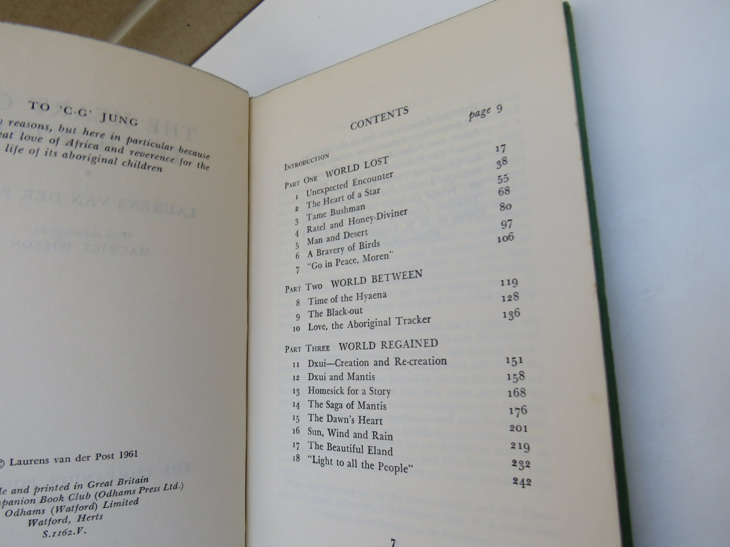 The Heart of the Hunter By Laurens Van Der Post 1961