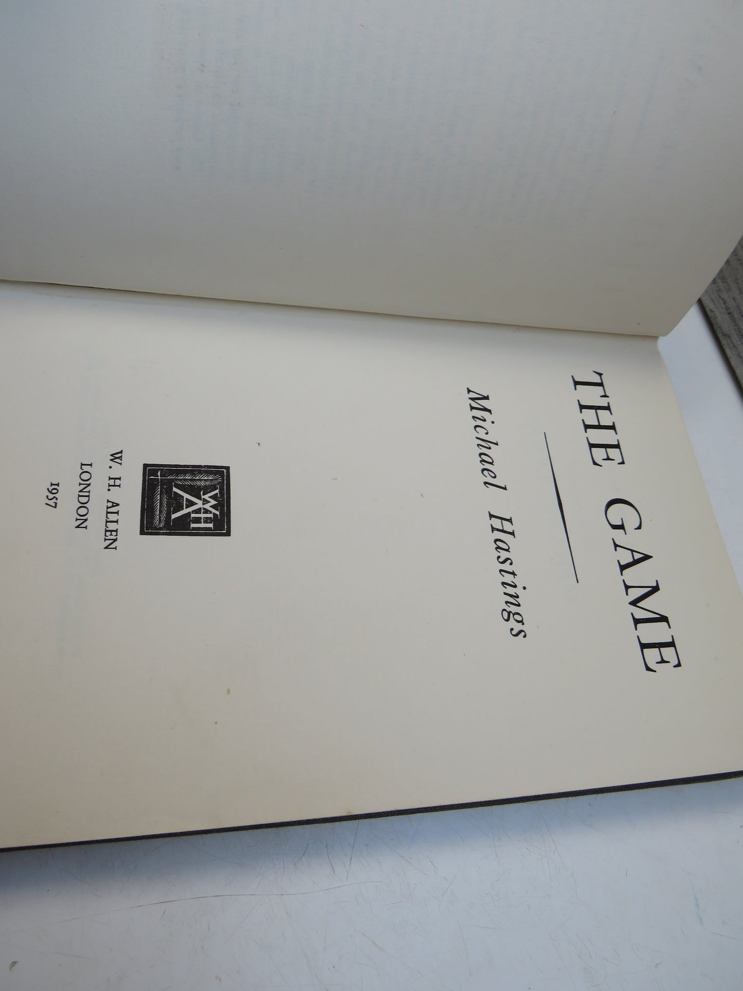 The Game By Michael Hastings 1957