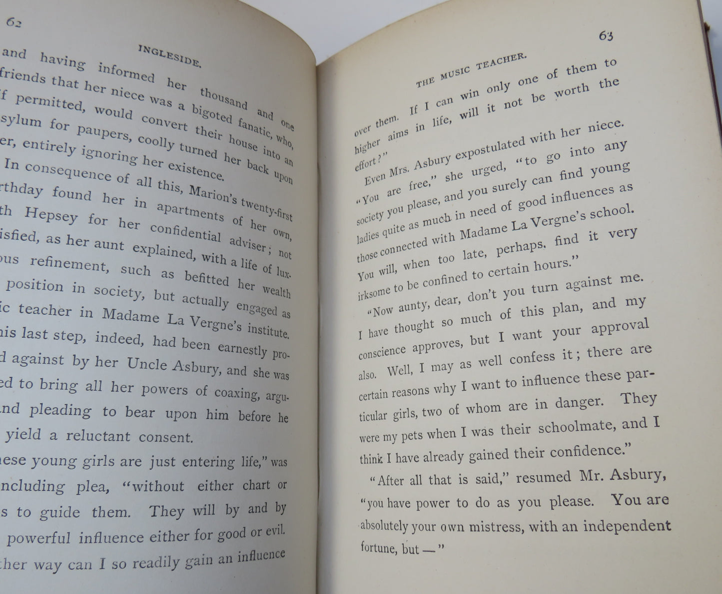 Ingleside Or Without Christ, and With Him By Madeline Leslie 1893