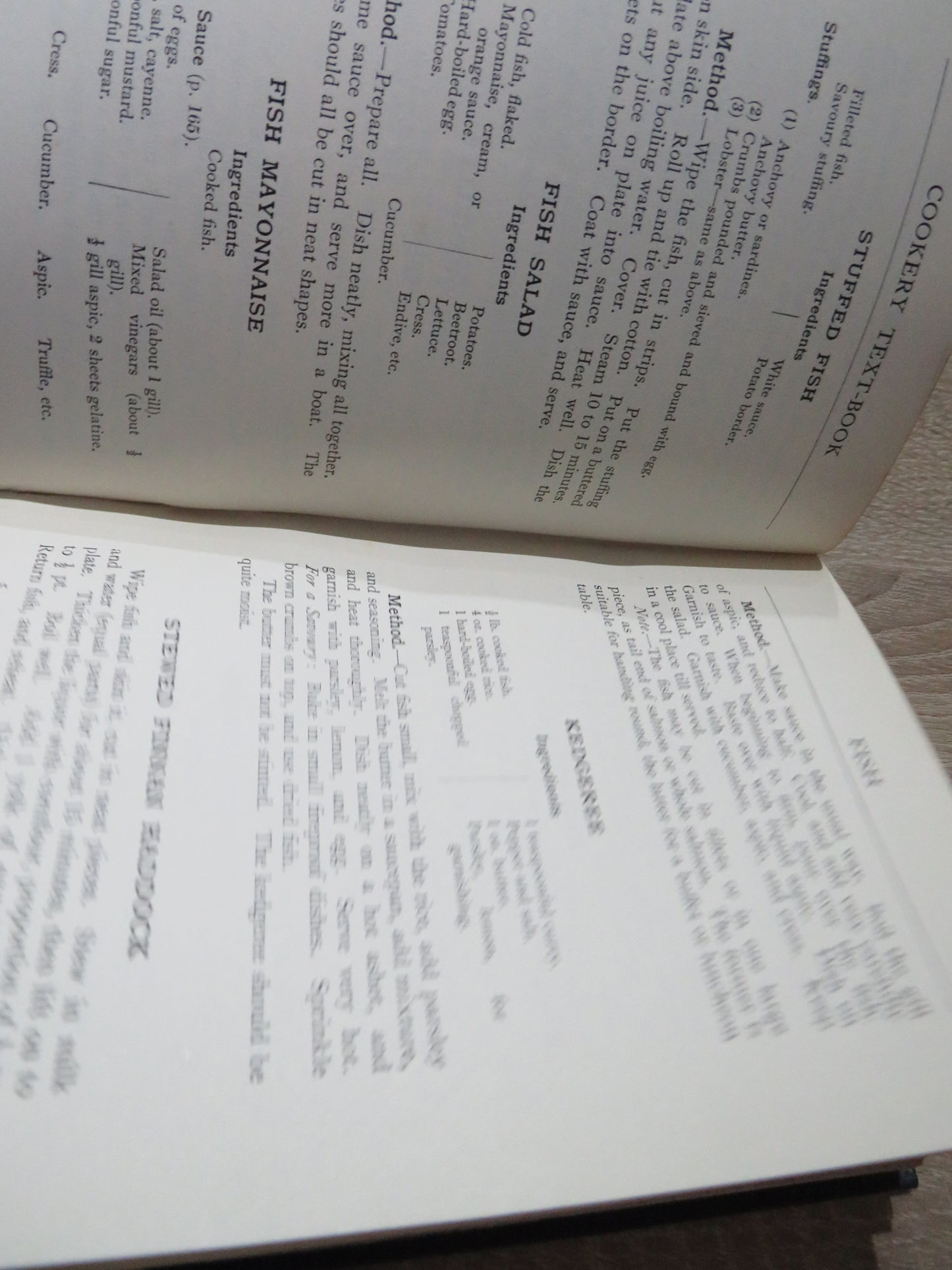 Strathearn College Edinburgh Cookery Text-Book Compiled By E.C.G. Mitchell 1935