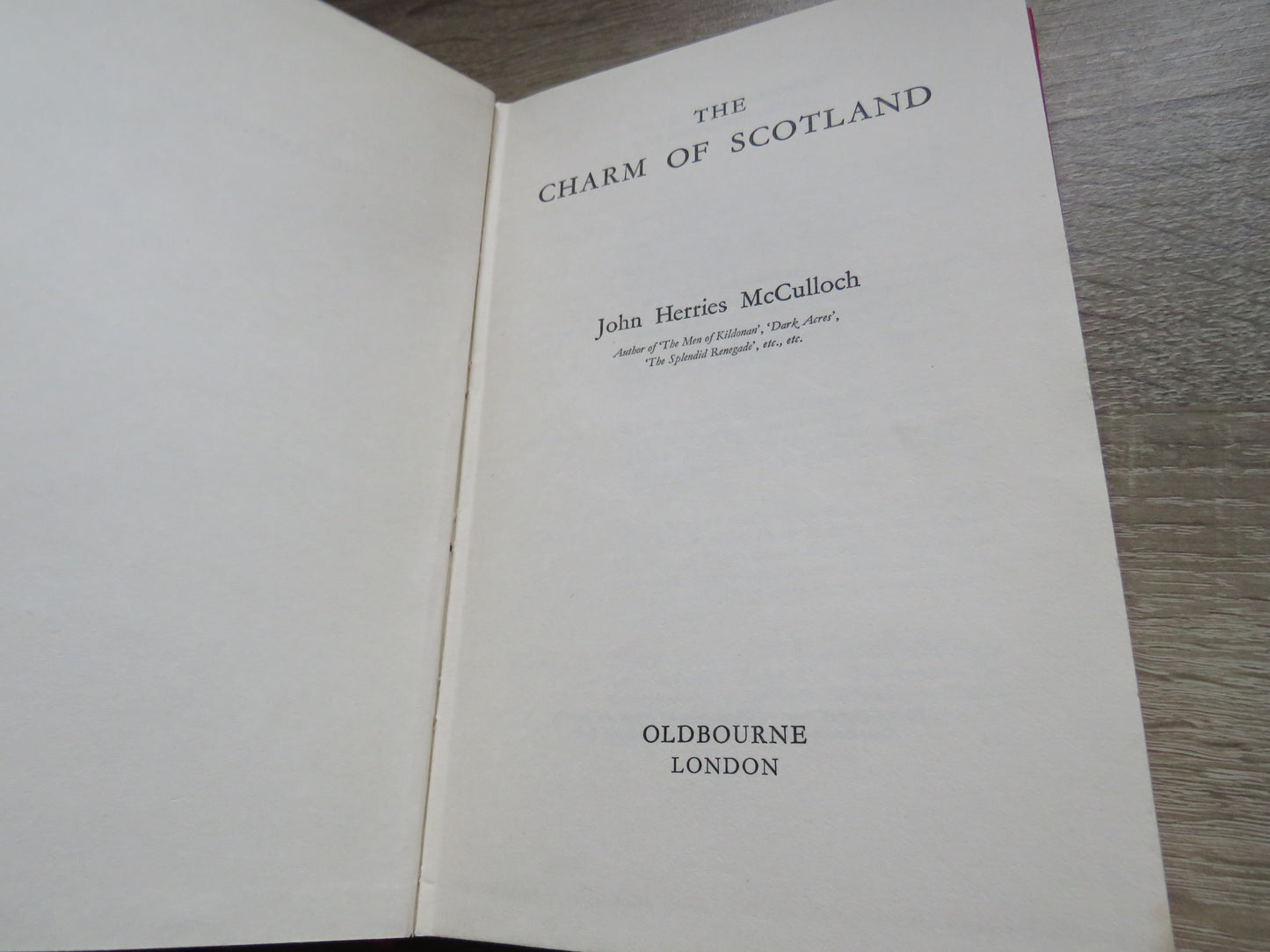 The Charm of Scotland By John Herries McCulloch 1960 1st Edition