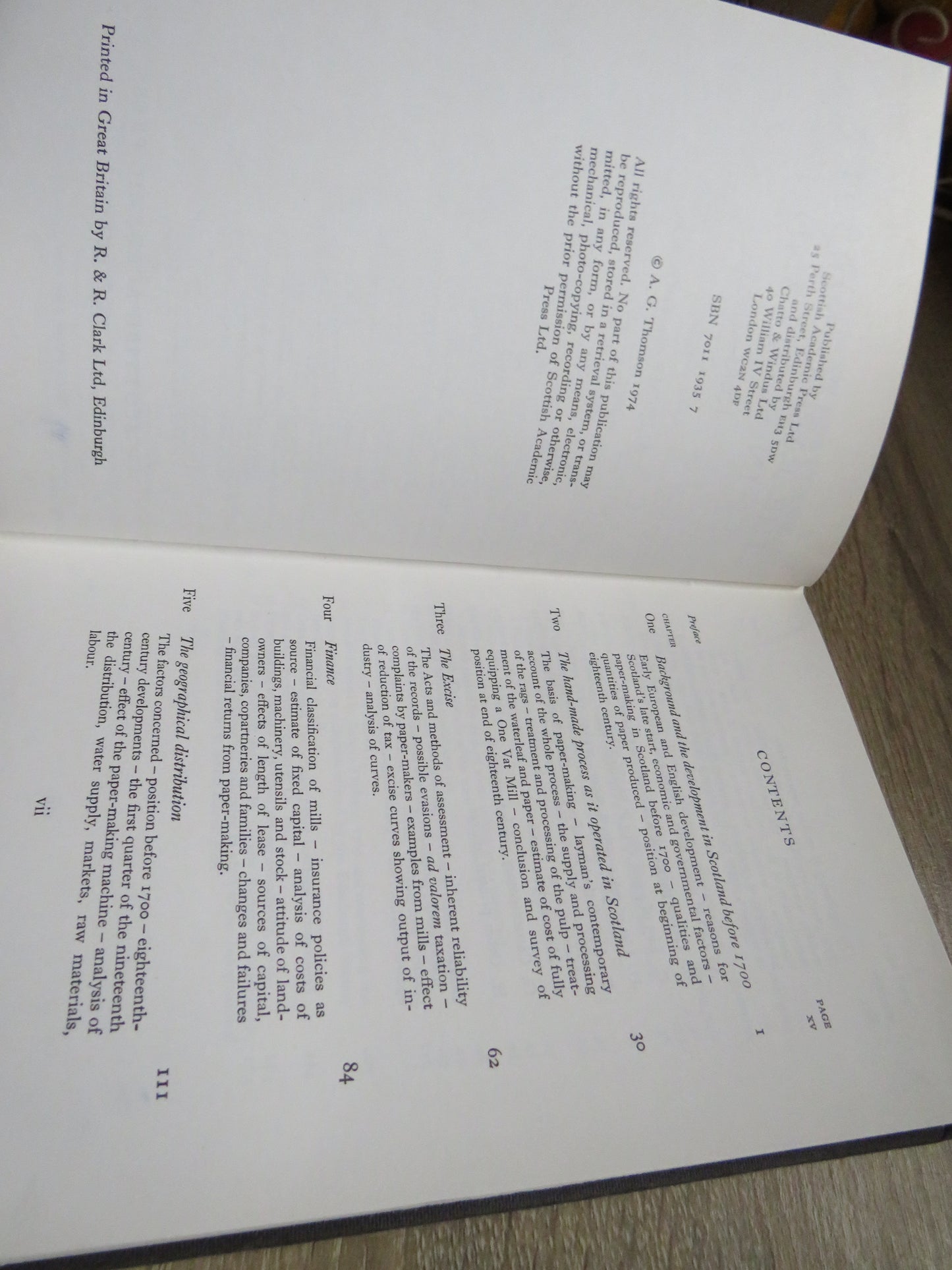 The Paper Industry In Scotland 1590-1861 By Alistair G. Thomson 1974