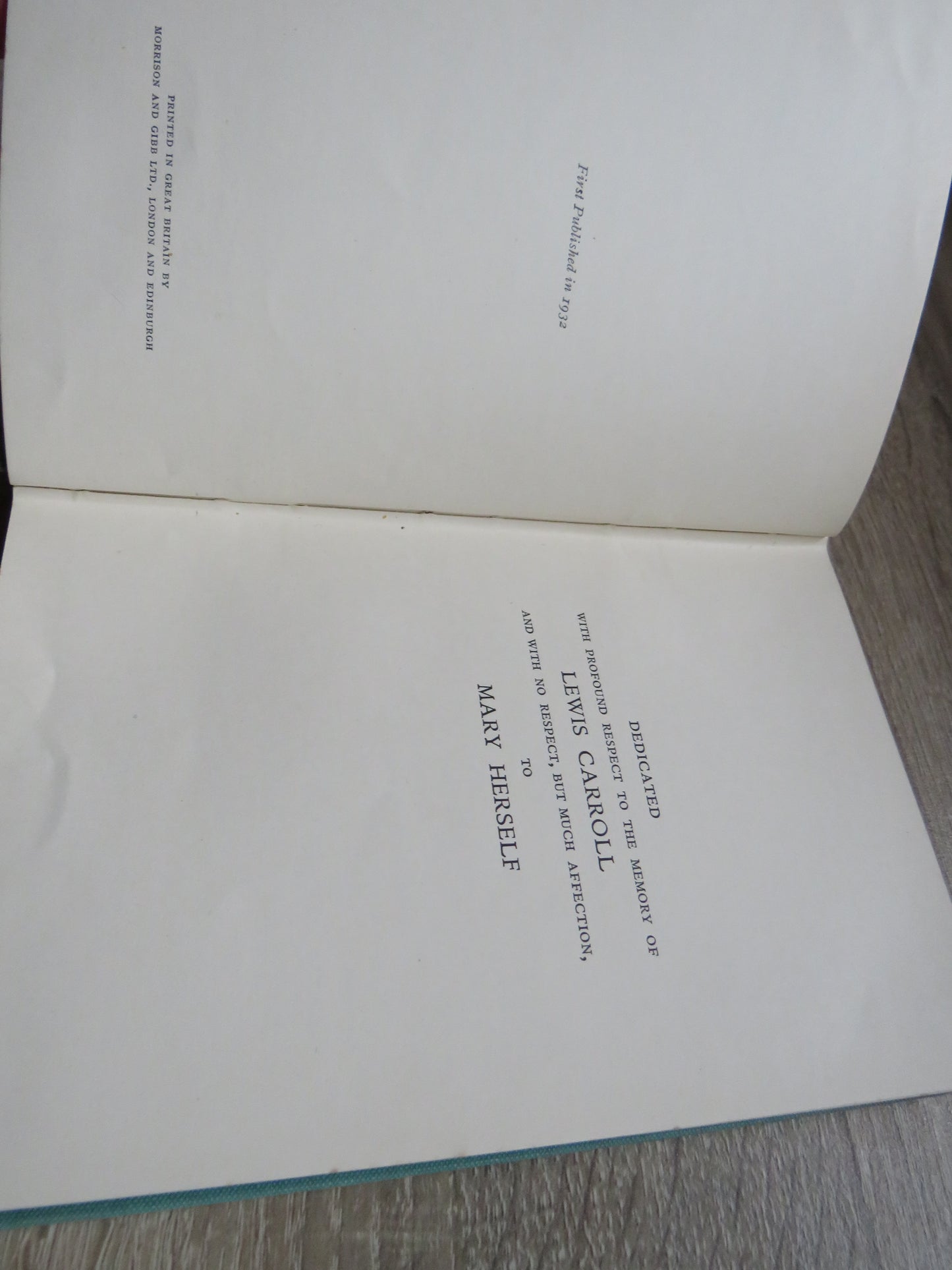 Through The Hollow Oak A Book of Nonsense For Children and Older Children: A Fairy Story Without Any Fairies By Frank Egan 1932 1st edition