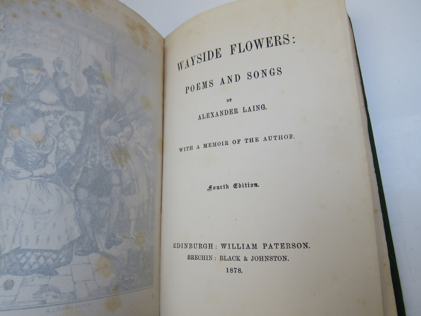 Wayside Flowers: Poems and Songs By Alexander Laing 1878 4th Edition