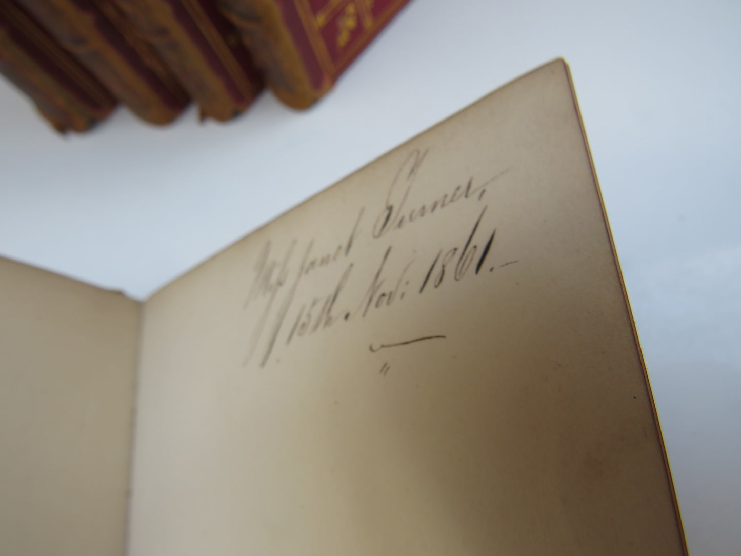 Set of 5 Books by Alfred Tennyson 1858 -1861 In Memoriam, Poems, IDylls of the King, Maud and Other Poems, The Princess
