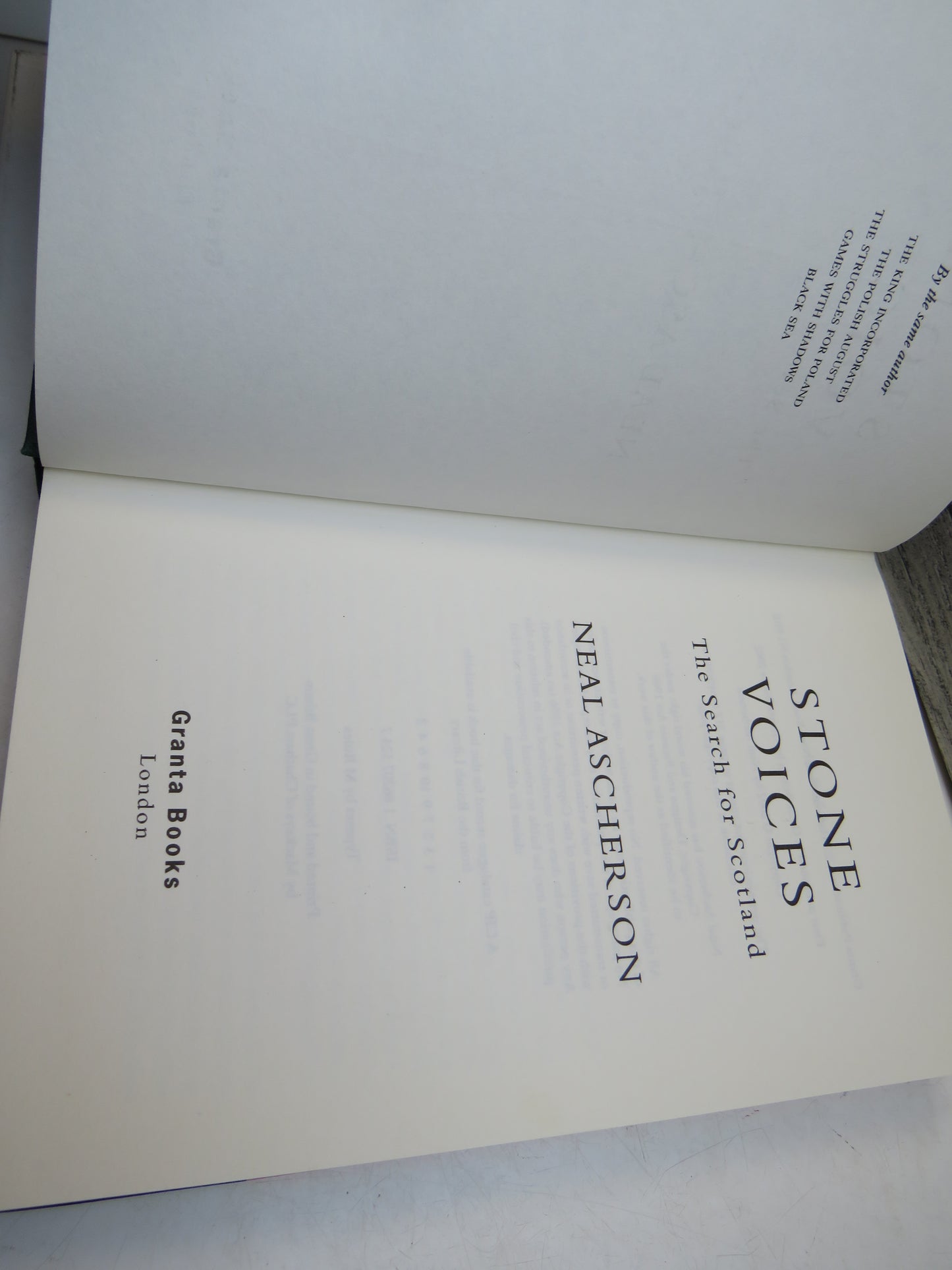 Stone Voices The Search For Scotland By Neal Ascherson 2002