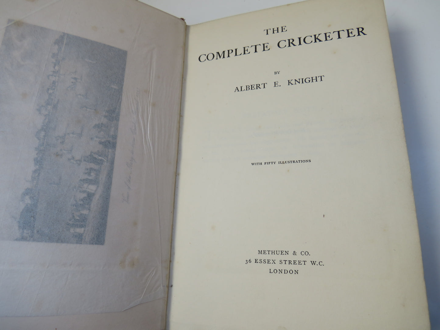 The Complete Cricketer By Albert E. Knight 1906 1st Edition