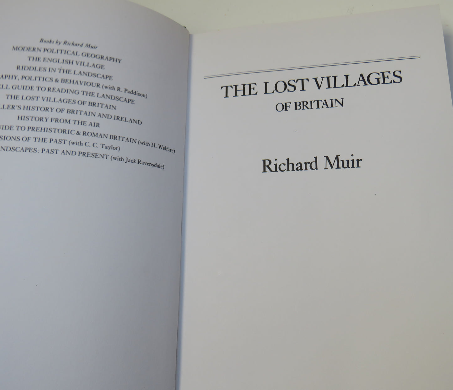 The Lost Villages Of Britain By Richard Muir 1985