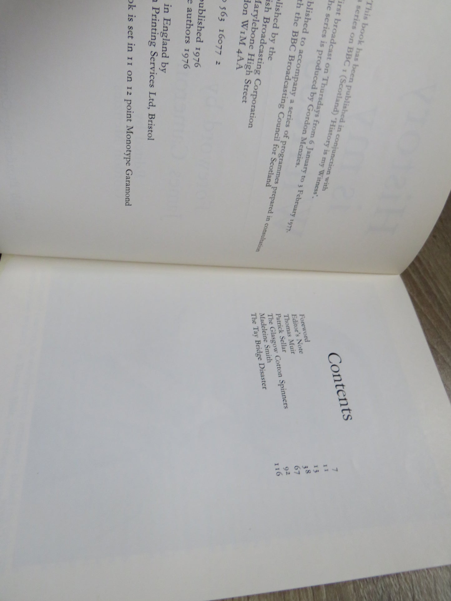 History Is My Witness Foreword By James Cameron Edited By Gordon Menzies 1977