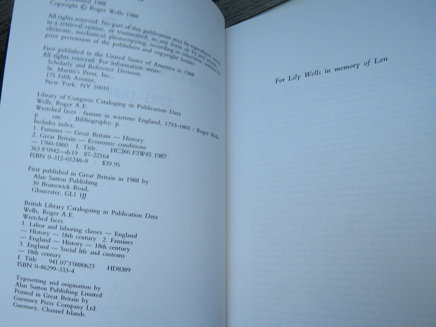 Wretched Faces Famine In Wartime England 1793-1801 By Roger Wells 1988 (Vintage History Book) book 5