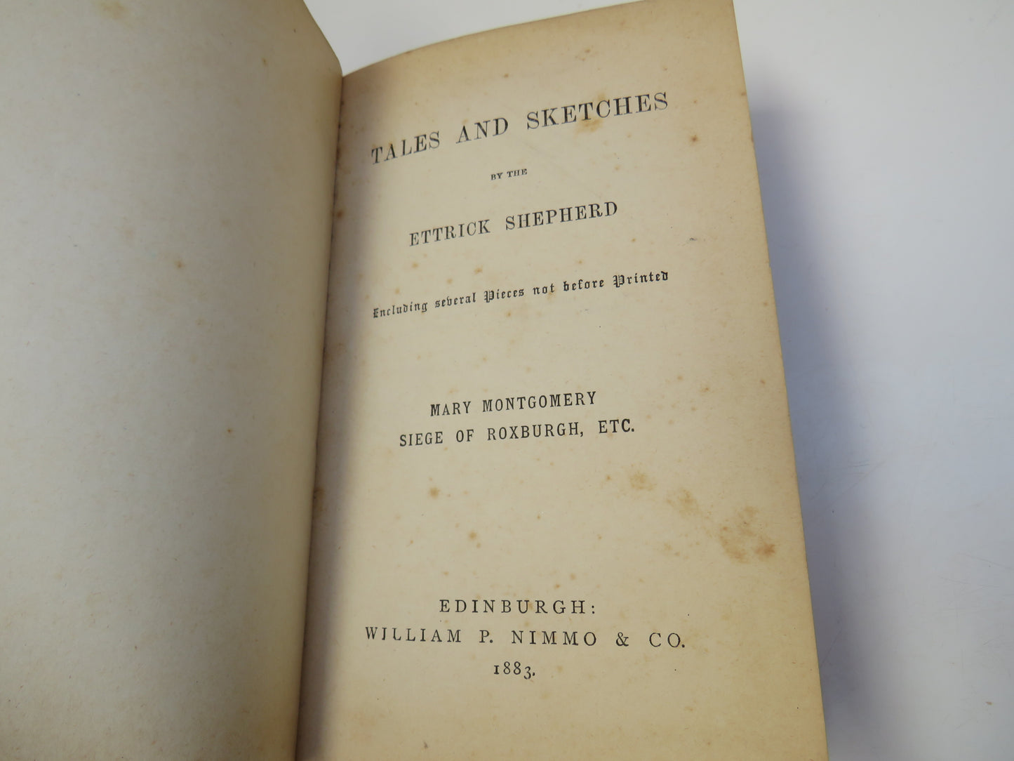 Tales and Sketches By The Ettrick Shepherd 1883