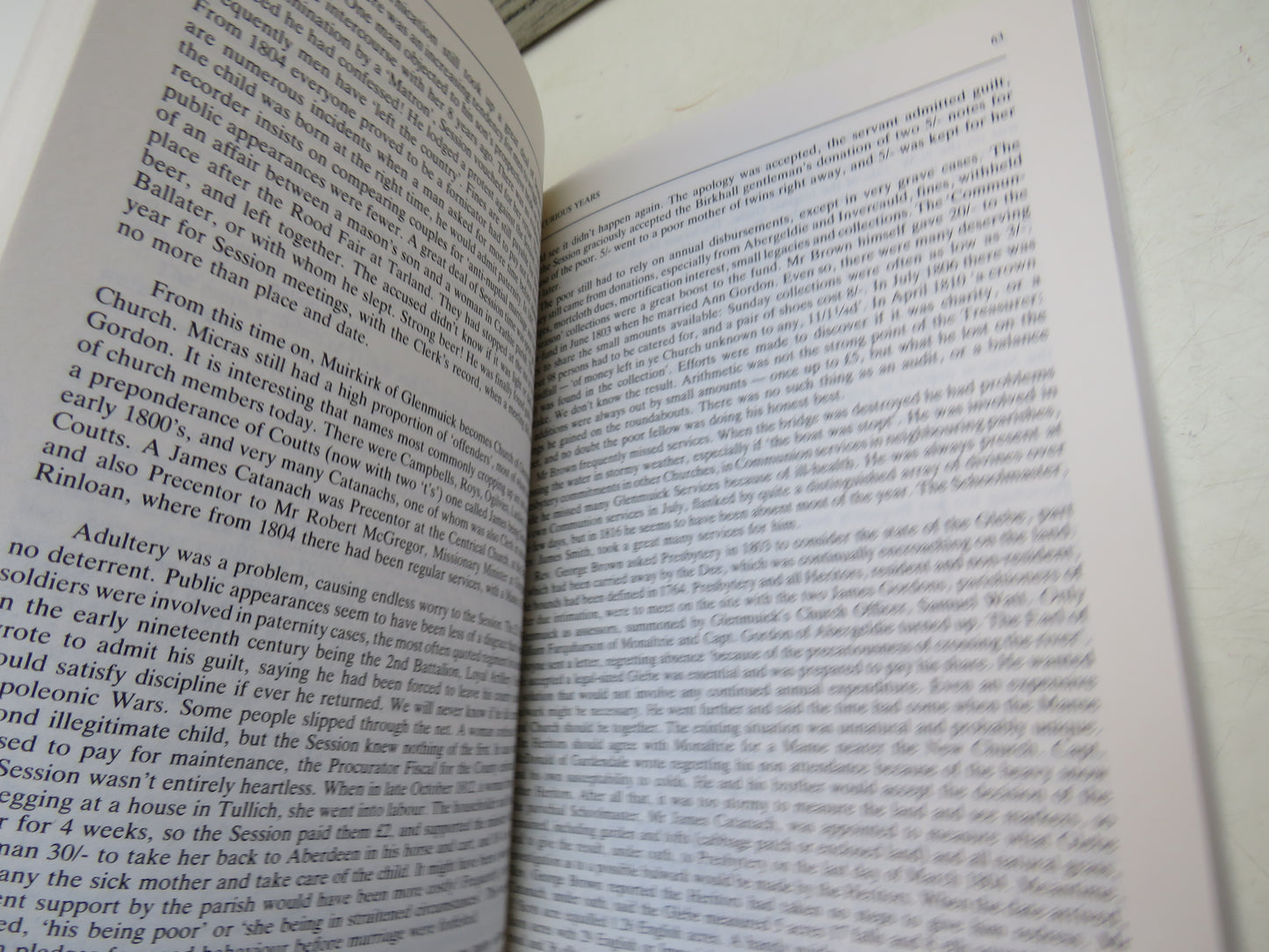 The Curious Years Some Aspects of Life in "Ye Thrie Parochines of Glenmuick, Tullich and Glengairn" 1661-1991 By Sheila Sedgwick 1991