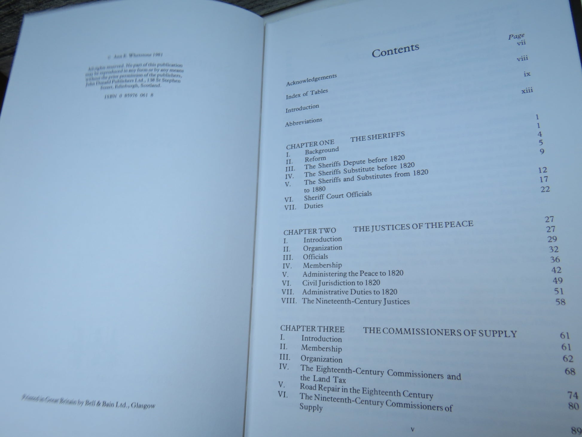 Scottish County Government In The Eighteenth and Nineteenth Centuries By Ann E. Whetstone 1981 (Vintage Scottish History Book) book 5