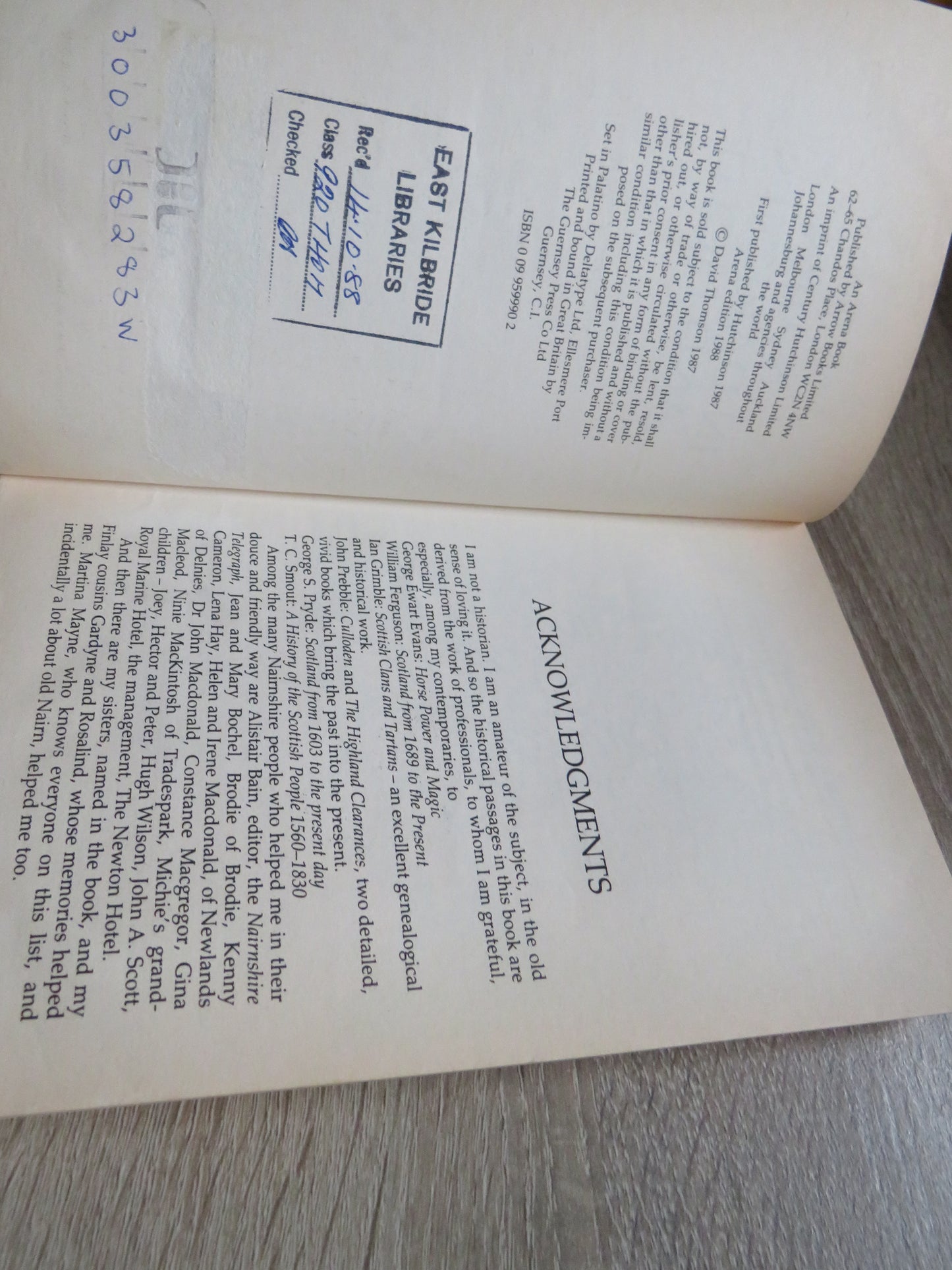 Nairn In Darkness and Light By David Thomson 1987