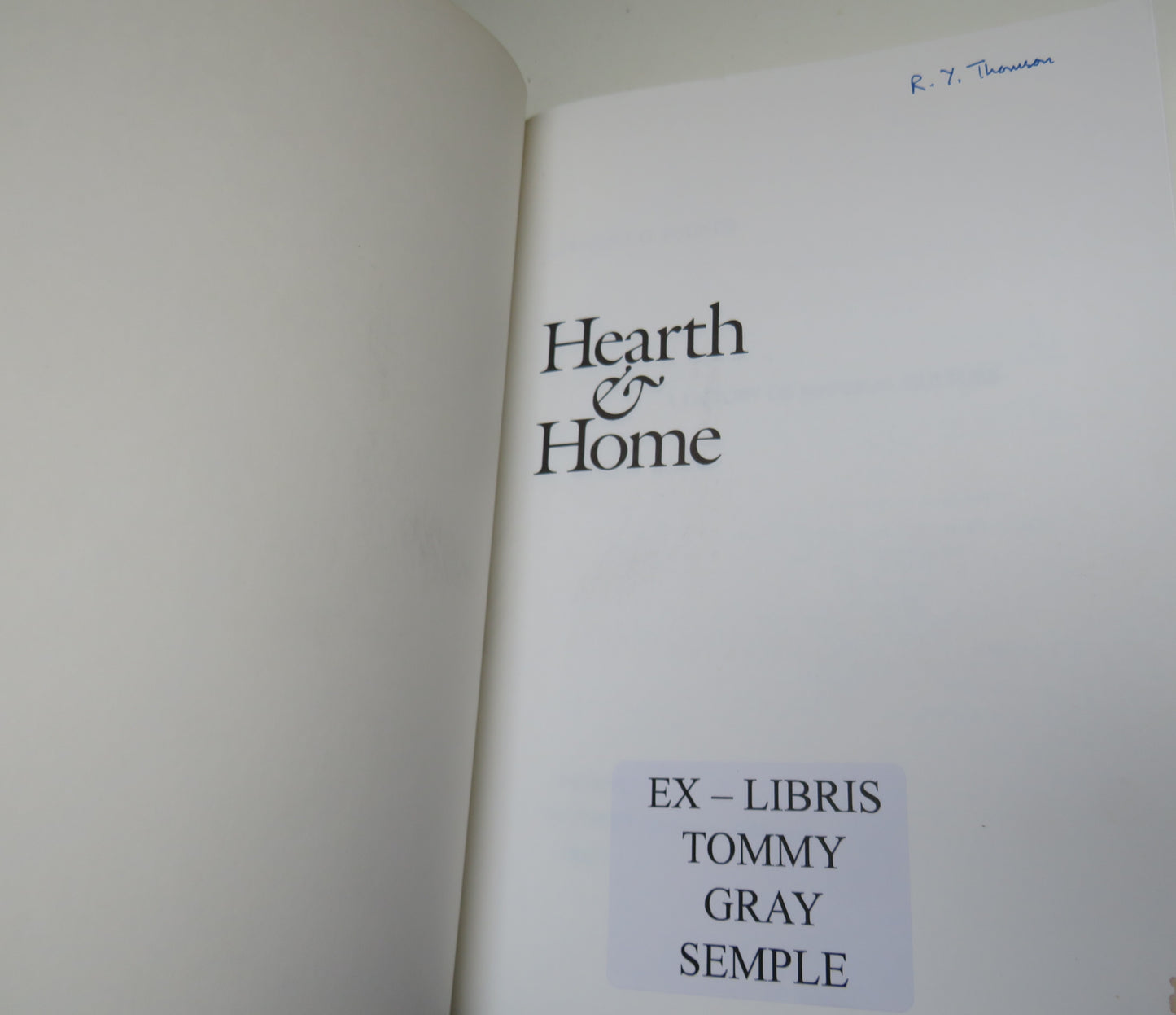 Hearth & Home, A History of Material Culture by Norman J.G. Pounds 1993