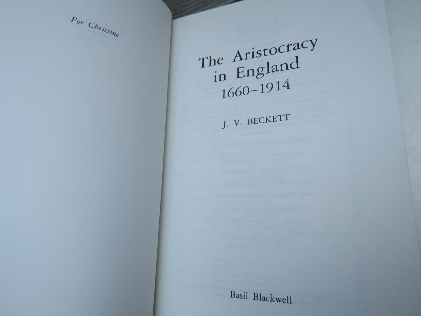 The Aristocracy In England 1660-1914 By J.V. Beckett 1989 (Vintage History Book) book 4