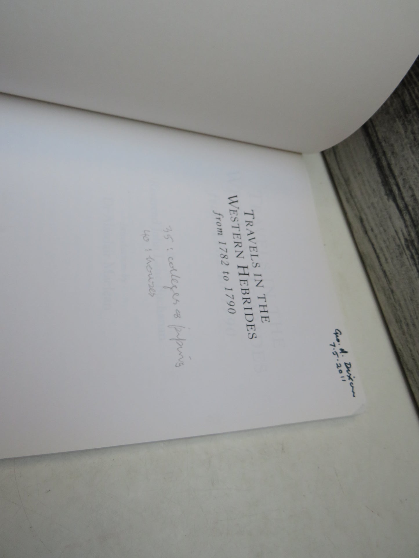 Travels In The Western Hebrides From 1782 To 1790 By Reverend John Lane Buchanan 1997
