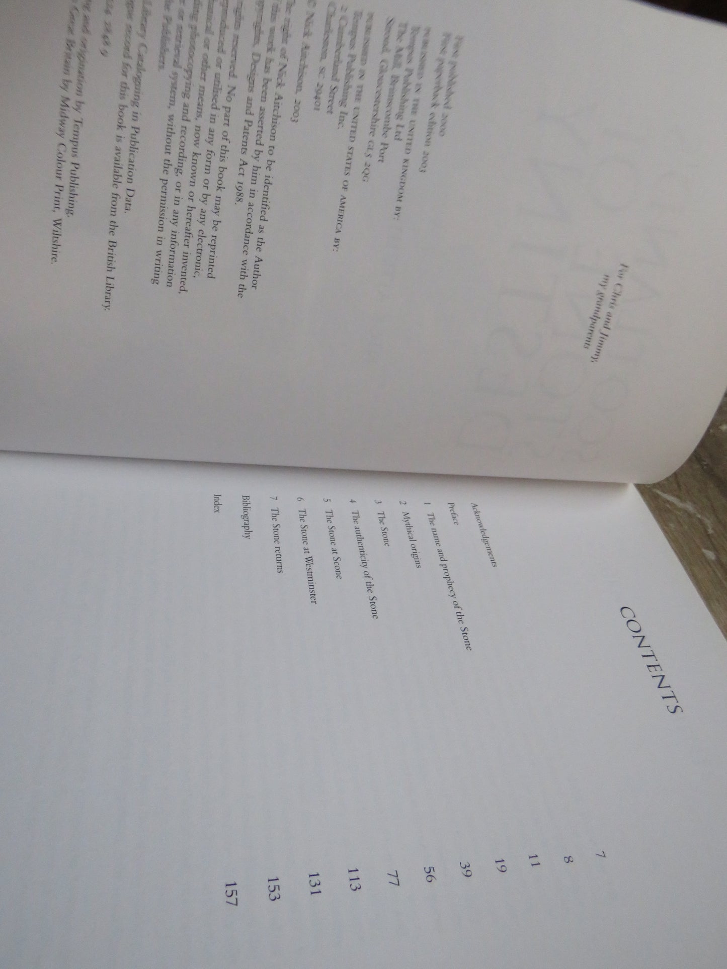 Scotland's Stone of Destiny By Nick Aitchison 2003