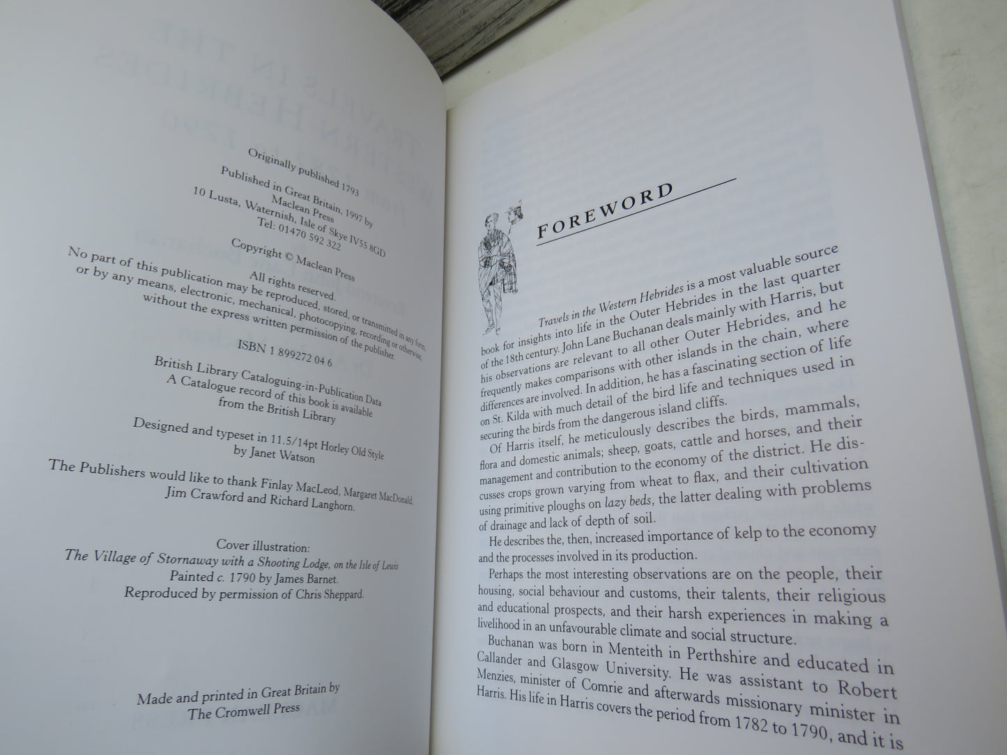 Travels In The Western Hebrides From 1782 To 1790 By Reverend John Lane Buchanan 1997