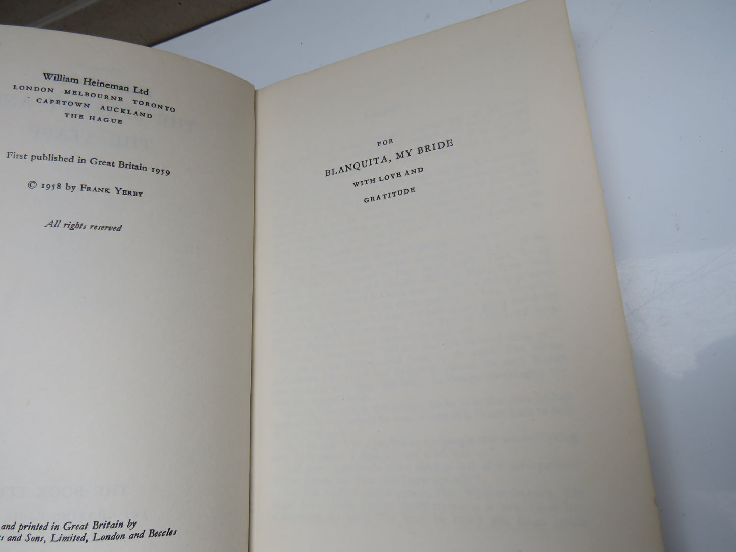 The Serpent and The Staff By Frank Yerby 1959