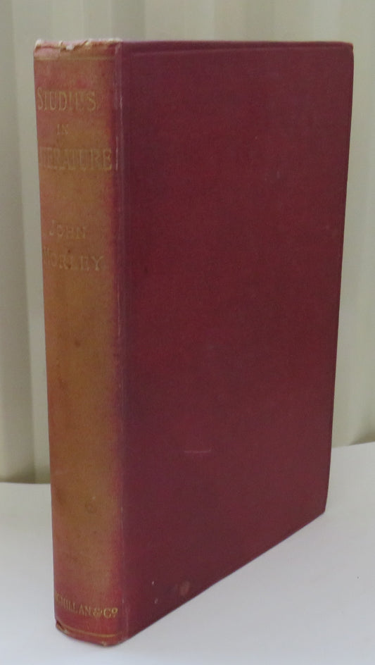 Studies In Literature By John Morley 1901