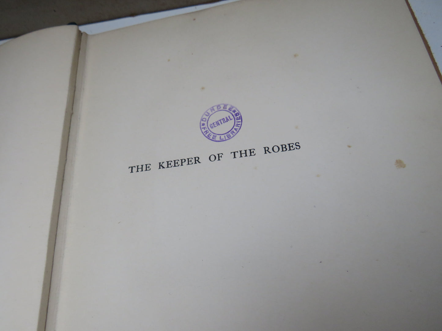 The Keeper of the Robes By Frank Frankfort Moore