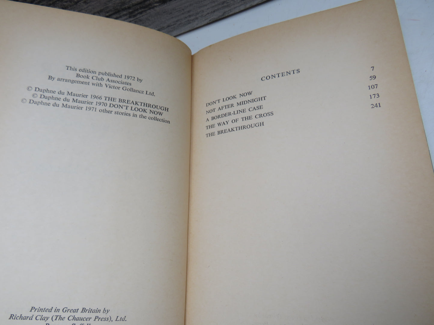 Not After Midnight and other Stories By Daphne Du Maurier 1972