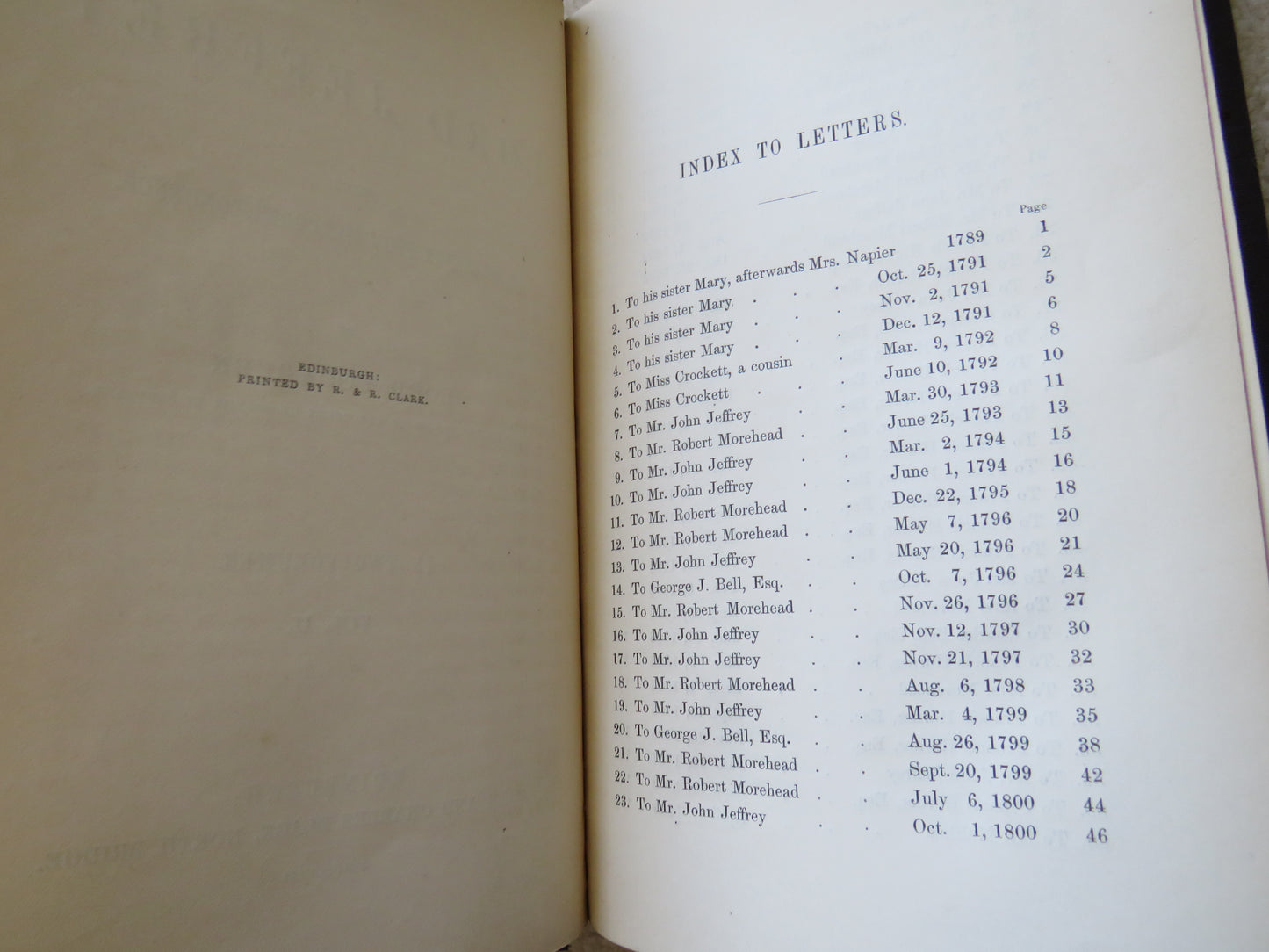 Life of Lord Jeffrey With A Selection From His Correspondence By Lord Cockburn 1852 Volume II