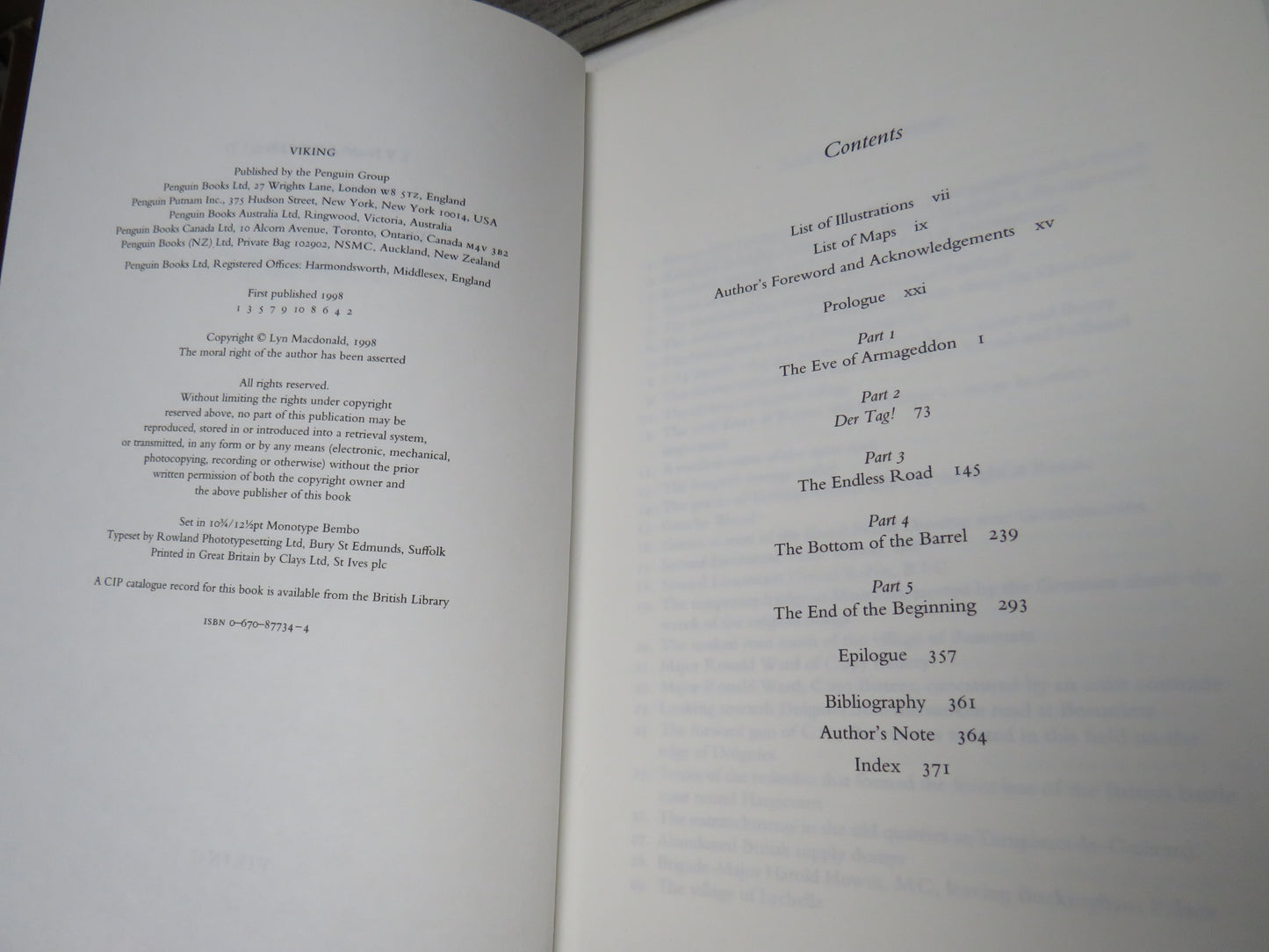 To The Last Man Spring 1918 By Lyn MacDonald 1998 (Vintage History Book) book 4