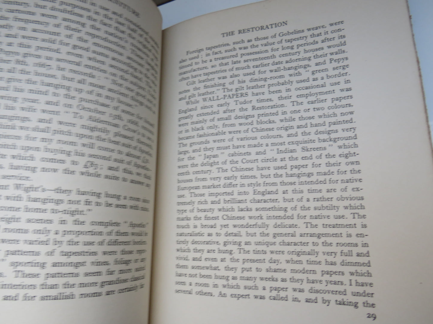 Old English Furniture and its Surroundings, From the Restoration to the Regency by MacIver Percival, 1920