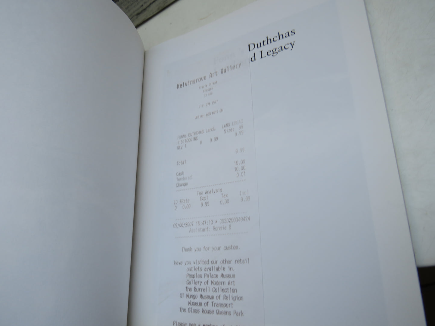 Fonn's Duthchas Land and Legacy Featuring A Narrative Essay By James Hunter 2006