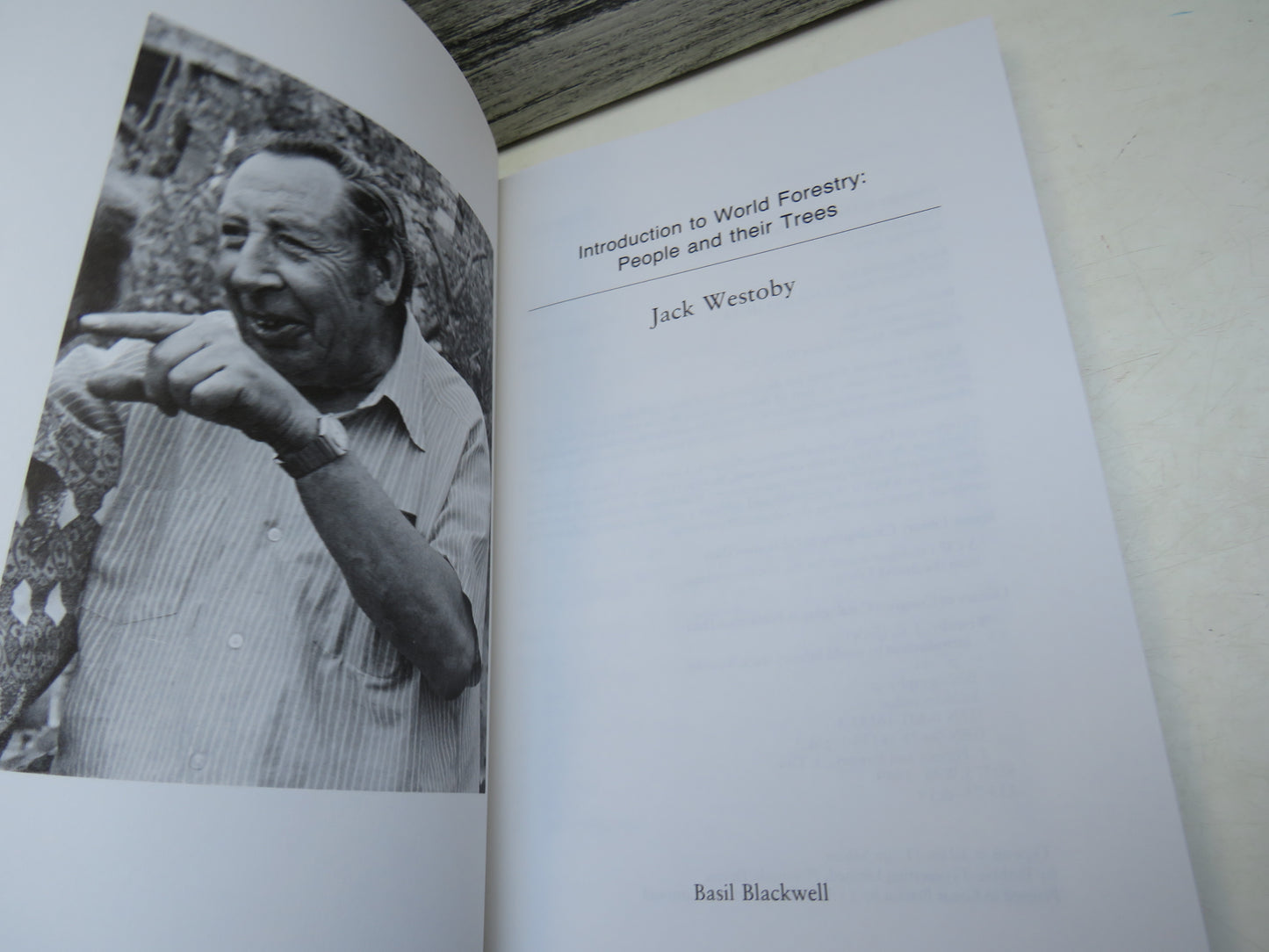 Introduction To World Forestry By Jack Westoby 1991