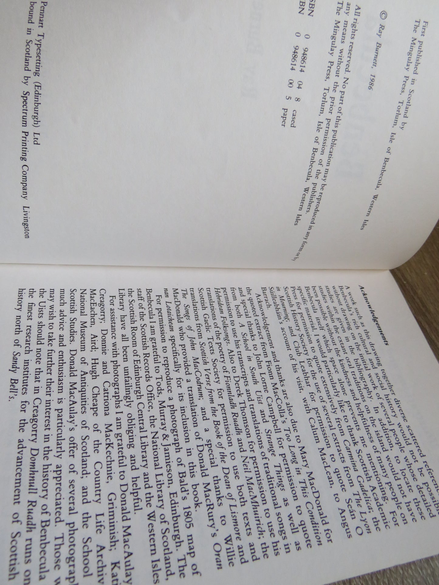 Benbecula By Ray Burnett 1986